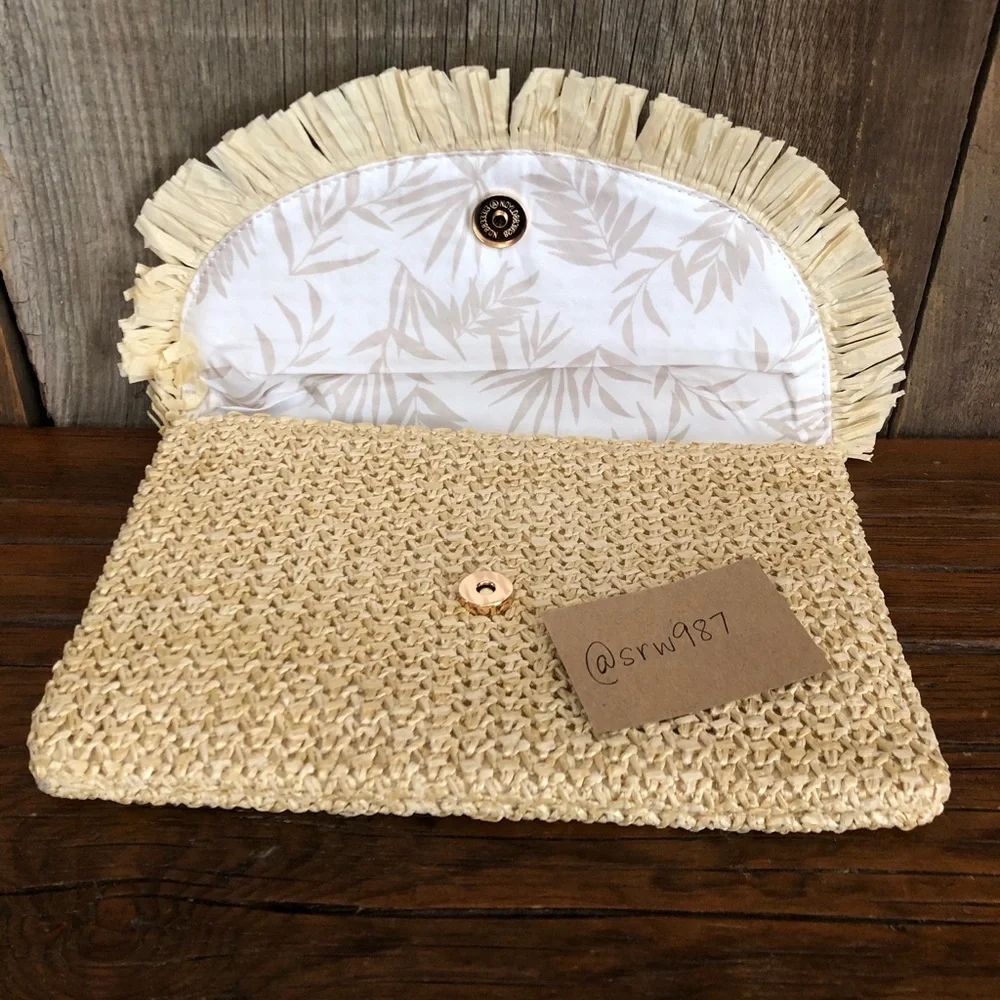 Beachly The North Shore Clutch Frayed Tassel